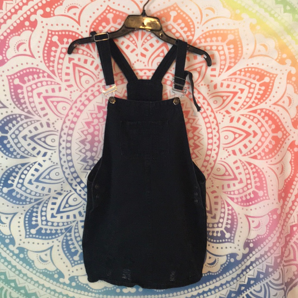Black overalls